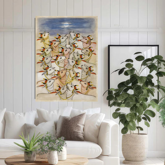 Divine Herd Under the Moon