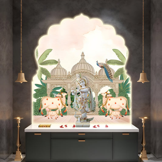 Divine Mandir Elegance Backdrop