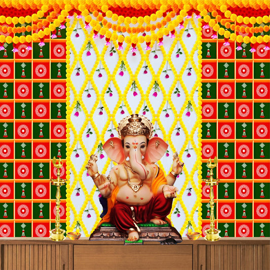 Sanskriti Splendor – Fabric Backdrop for Festive & Traditional Celebrations